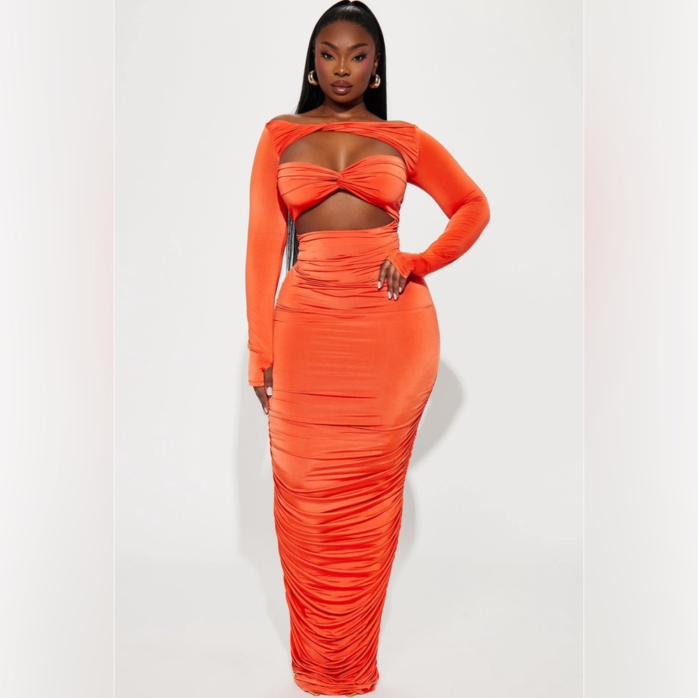 Kristal Maxi Dress - Orange